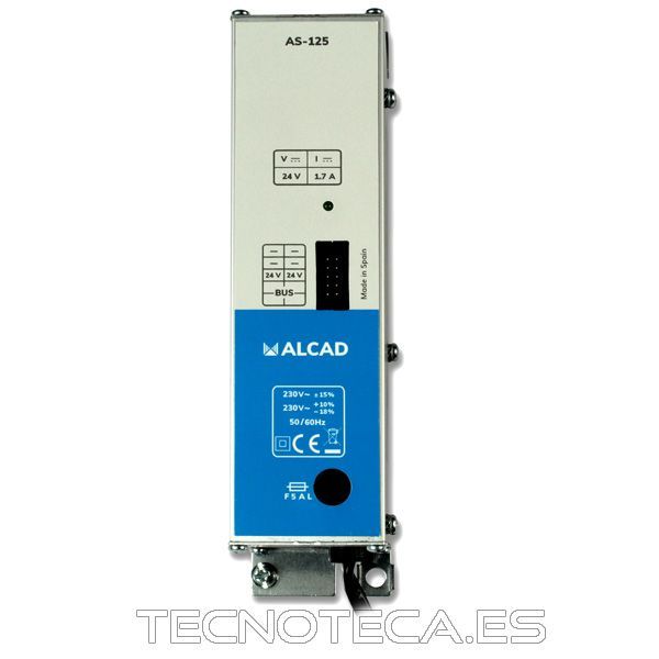 AS-125. Alimentador 24V 1,7A para monocanales Z