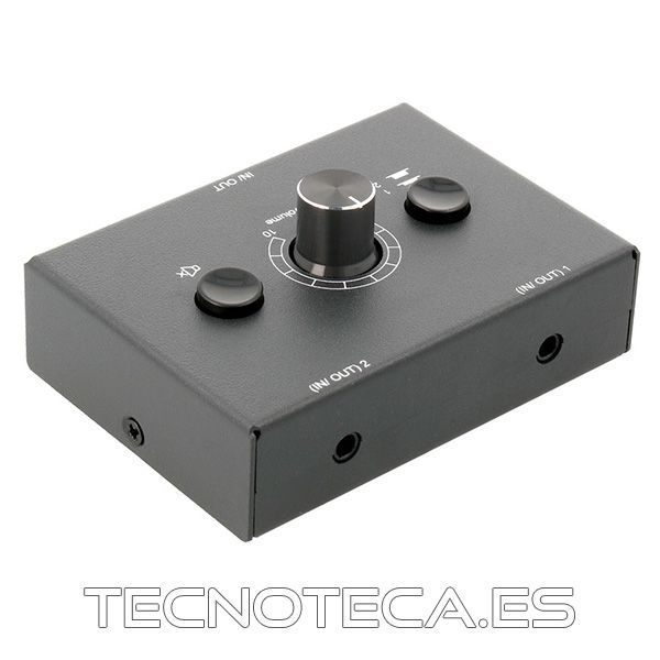 ACTV142. Selector Audio 2 canales control volúmen