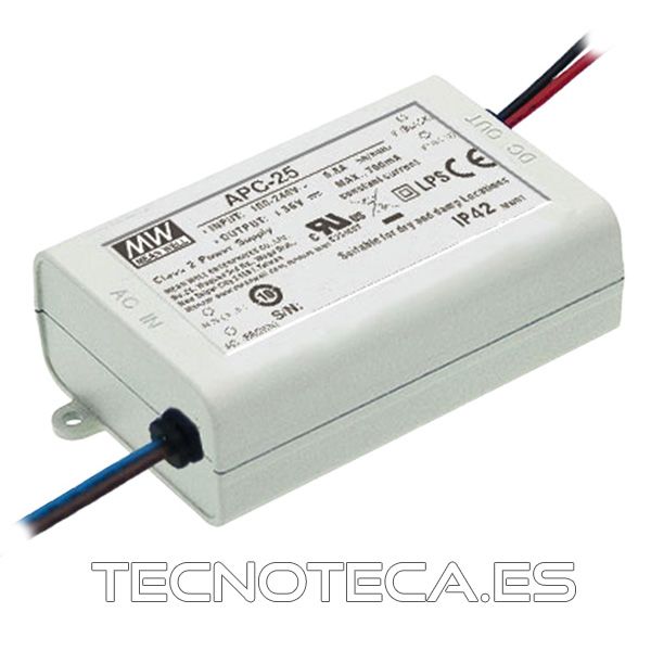 APC-25-350. DRIVER PARA LEDs 350 mA 25 W
