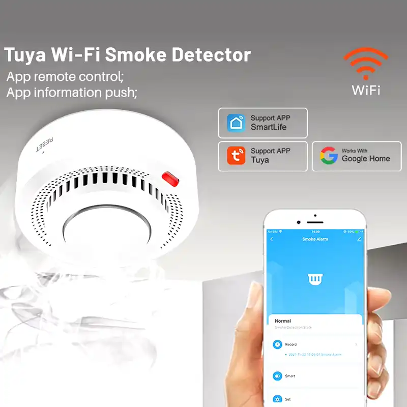 Alarma de humo e incendio con APP, 2 unidades - Imagen 3