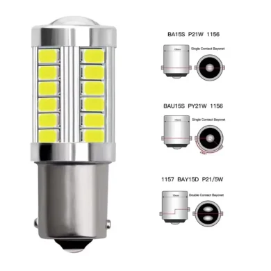 Bombilla LED 12VDC BA15S R5W CANBUS LEDs