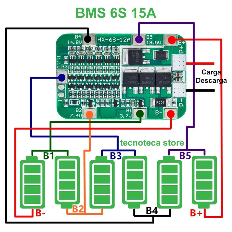 BMS 6S 15A