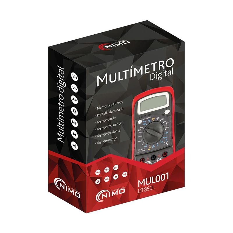 MUL001. Multimetro digital basico DT-850L - Imagen 2