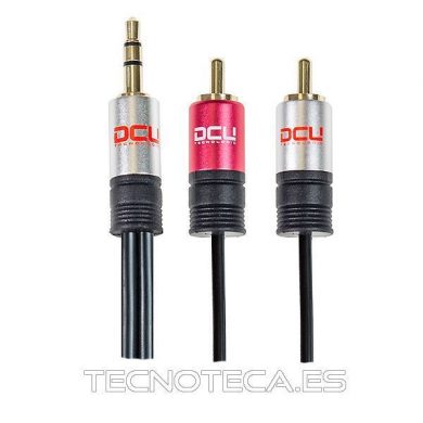 30701250. Conexion JACK 3.5 macho ST a 2RCA 5m