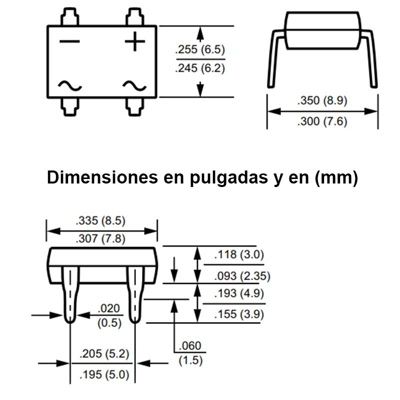 PUENTE RECTIFICADOR DIL