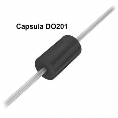 1.5KE440CA. Diodo TRANSIL 440V capsula DO201