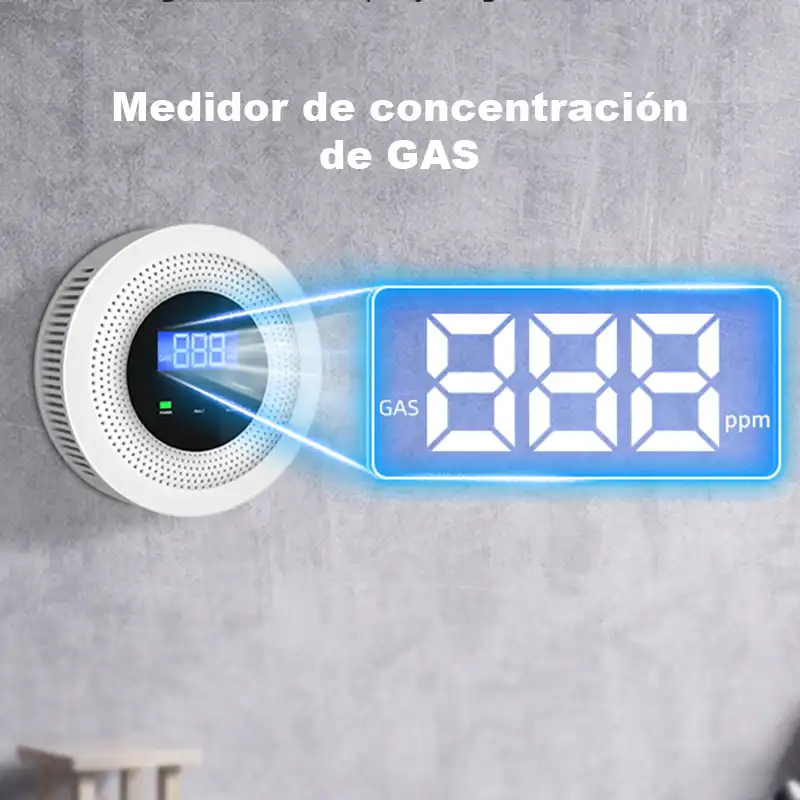 Avisador detector de gas