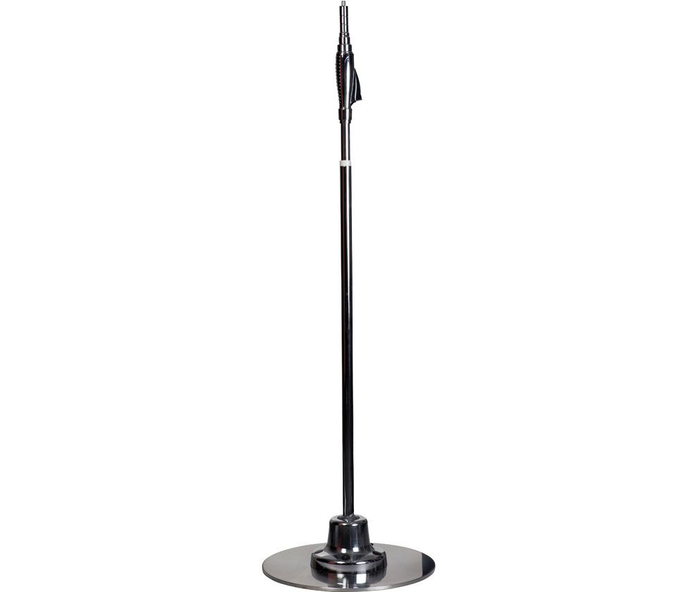 Soporte para micrófono telescópico cromado