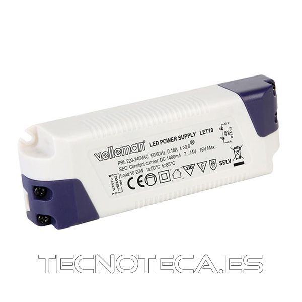 LET10. DRIVER PARA LEDs CORRIENTE 1400mA
