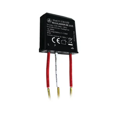 Regulador de luz para LED. Cajetín.