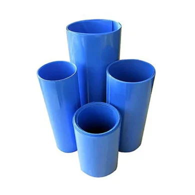 TUBO TERMORETRACTIL de 65mm en AZUL 1m