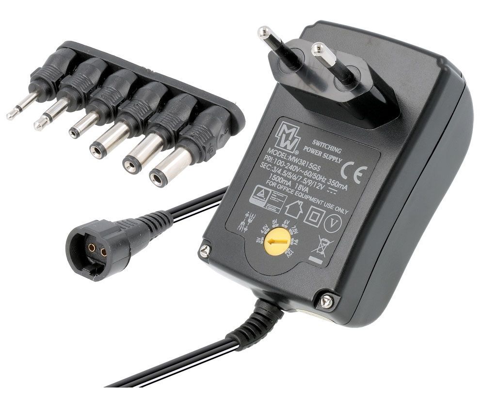 ALM001M. Alimentador Regulable Manual 3..12Vcc/18W