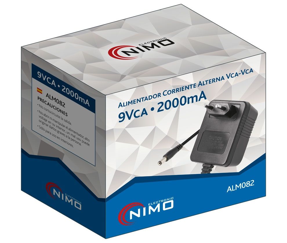 ALM082. Alimentador corriente alterna 9Vca/2000mA - Imagen 3