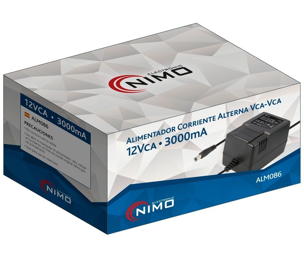 ALM086. Alimentador alterna 230VCA 12VCA 3000mA - Imagen 3