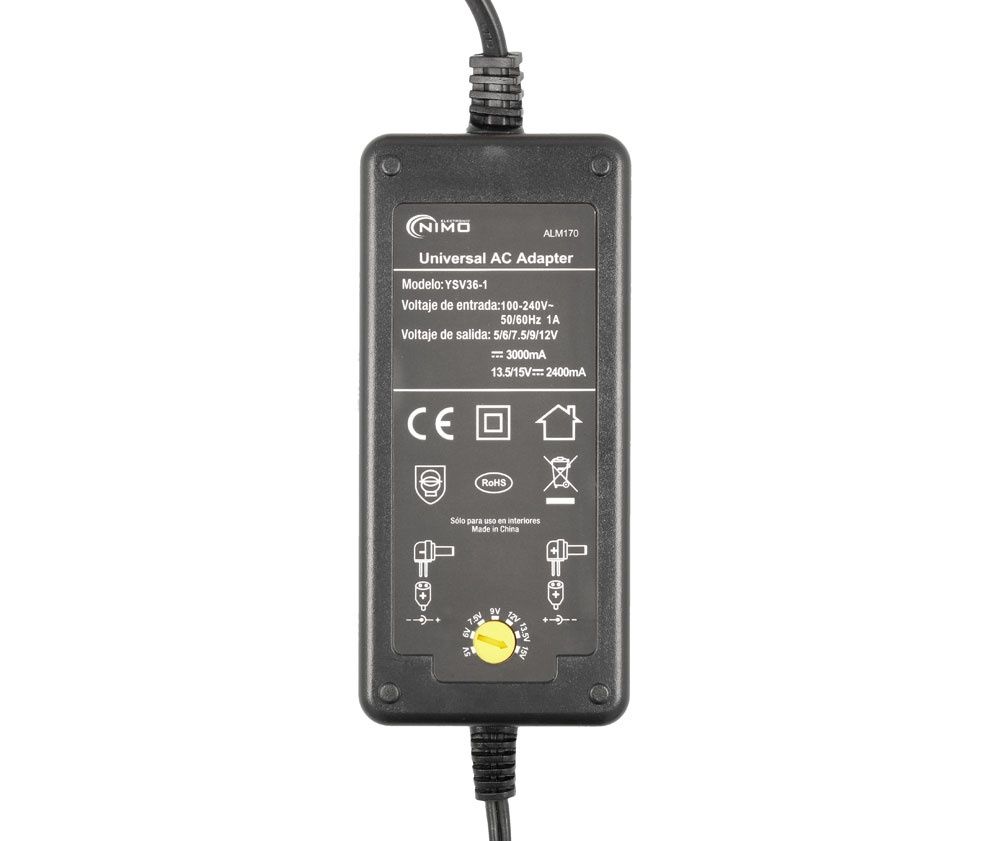 ALM170. Alimentador Regulable Manual 5..15Vcc - Imagen 2