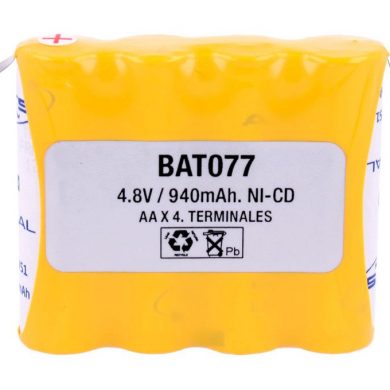 BAT077. Pack 4,8V/940mAh Ni-Cd.