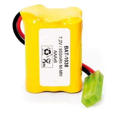 BAT1038. Pack tipo Flasco 7,2V/950mAh NI-MH