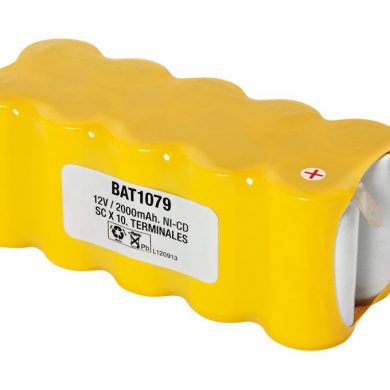 BAT1079. Pack tipo Flasco 12V/2000mAh Ni-Cd