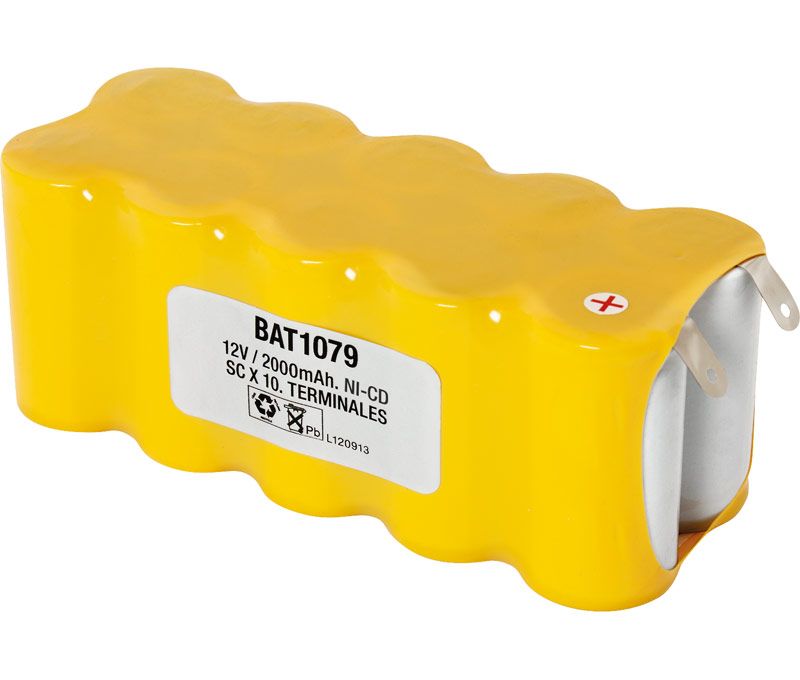 BAT1079. Pack tipo Flasco 12V/2000mAh Ni-Cd
