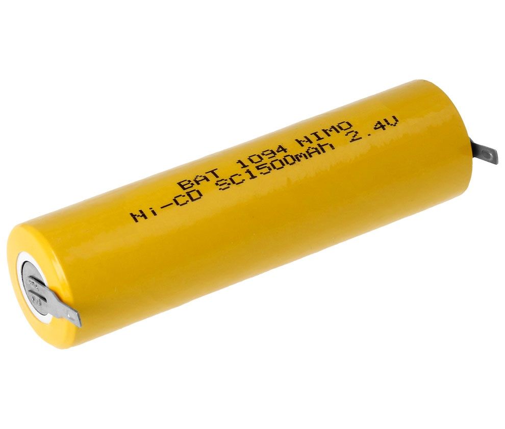 BAT1094. Pack 2,4V/1500mAh Ni-Cd.