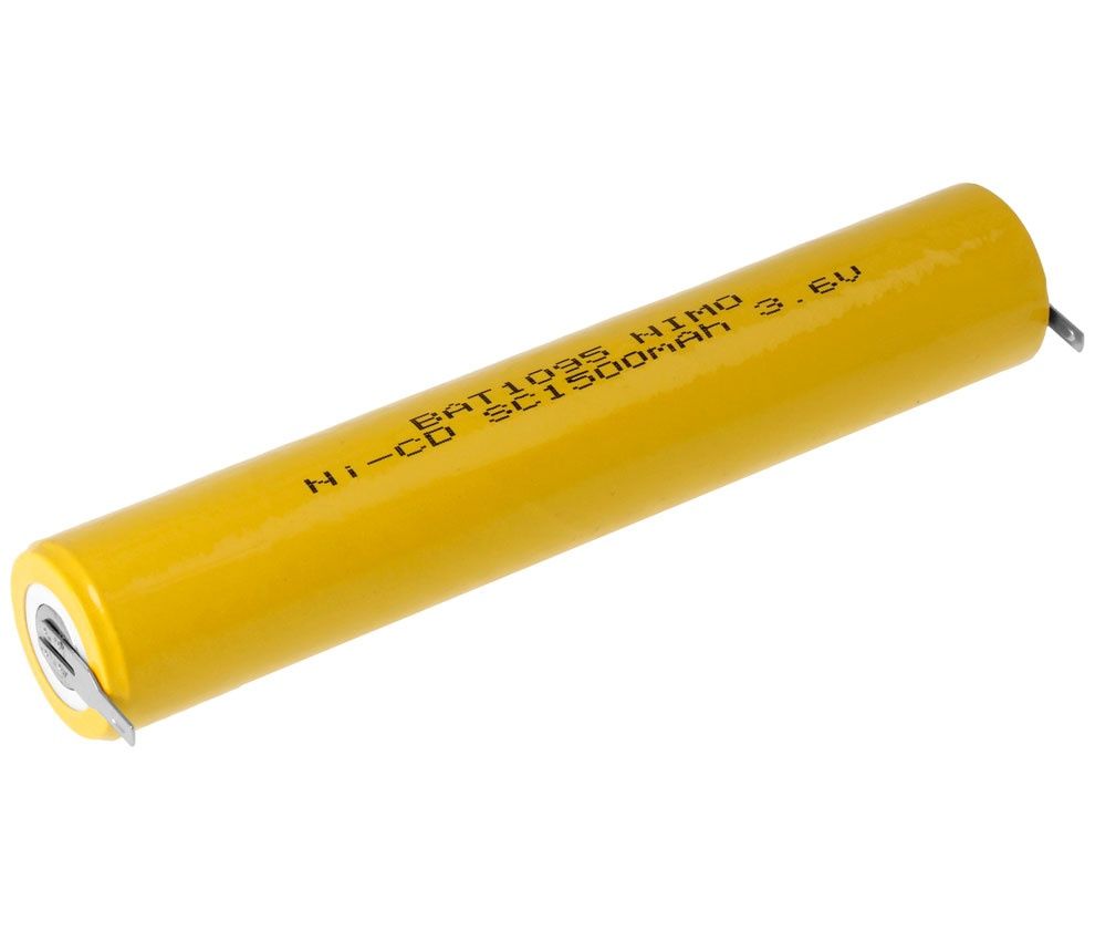 BAT1095. Pack de batería 3,6V/1500mAh Ni-Cd.
