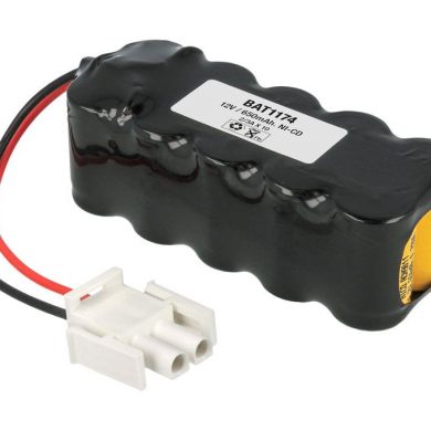 BAT1174. Pack tipo Flasco 12V/650mAh Ni-Cd