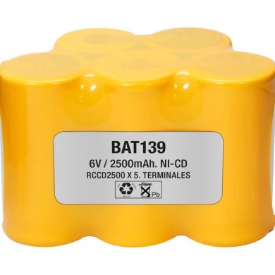 BAT139. Pack 6v/2500mAh Ni-Cd
