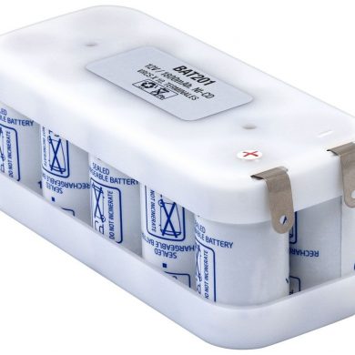 BAT201. Pack tipo Flasco 12V/1800mAh Ni-Cd