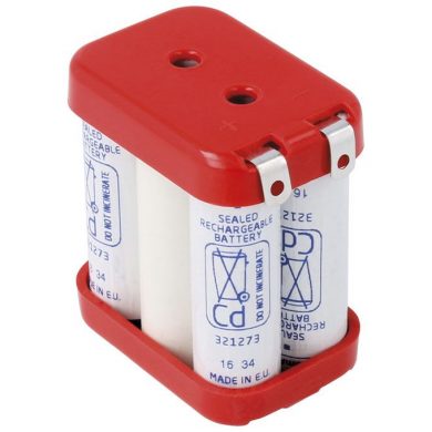 BAT206. Pack tipo Flasco 6V/700mAh Ni-Cd.
