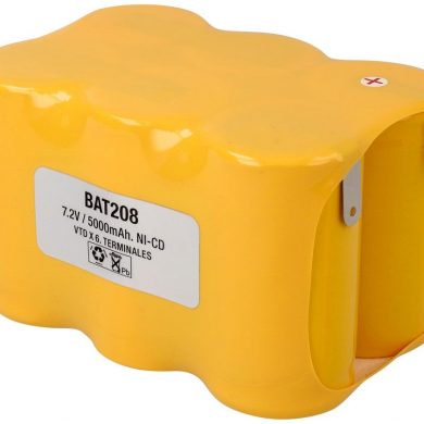 BAT208. Pack tipo Flasco 7,2V/5000mAh Ni-Cd