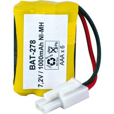 BAT278. Pack tipo Flasco 7,2V/900mAh NI-MH