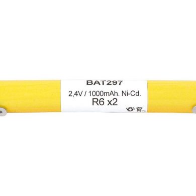 BAT297. Pack 2,4V/1000mAh Ni-Cd.