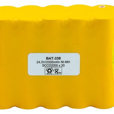 BAT338. Pack tipo Flasco 24V/2000mAh Ni-Cd