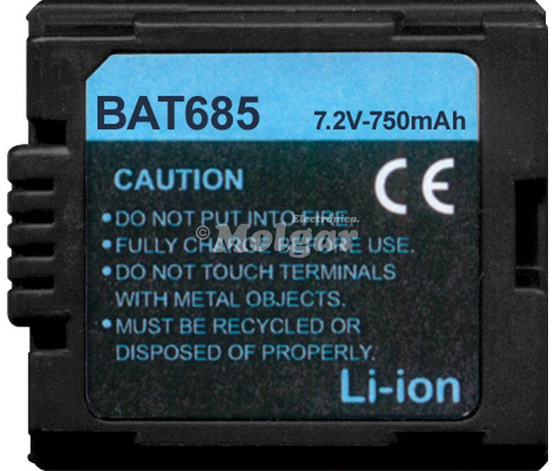 BAT685. Batería para PANASONIC CGA-DU07 - Imagen 2