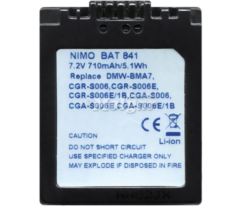 BAT841. Bateria para PANASONIC CGA-S006 - Imagen 2