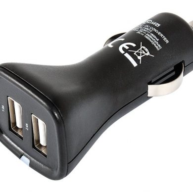 Cargador alimentador 12/24Vcc / USB 5Vcc