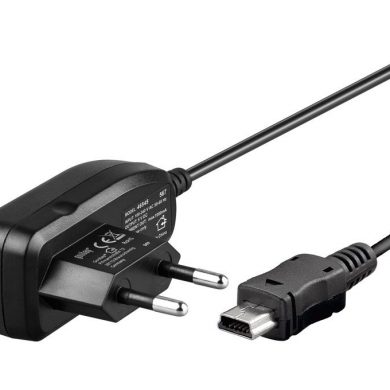 Cargador para dispositivos móviles mini USB 5V/1A