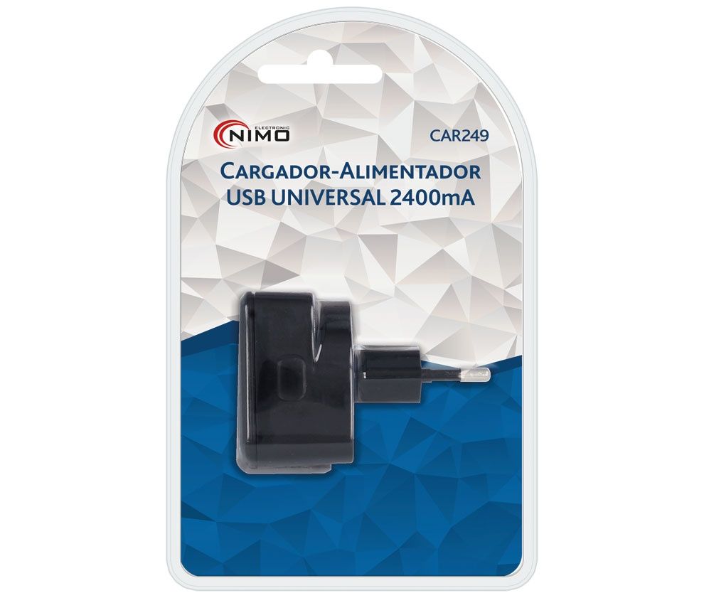 CAR249. Cargador Alimentador USB 5VDc 2400mA - Imagen 2