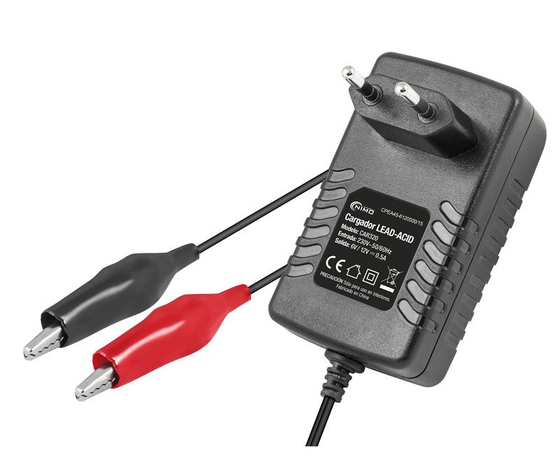 CAR320. Cargador baterias plomo 6 y 12V 0.5A