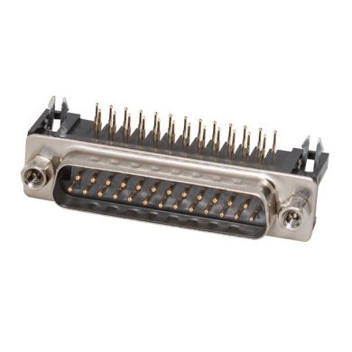 CON009. Conector SUB-D 25 pines macho 12acodado