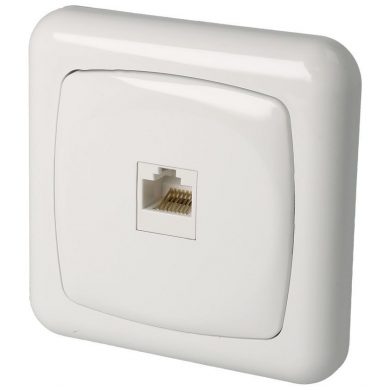 CON085. Roseta para empotrar RJ45 Cat.5e