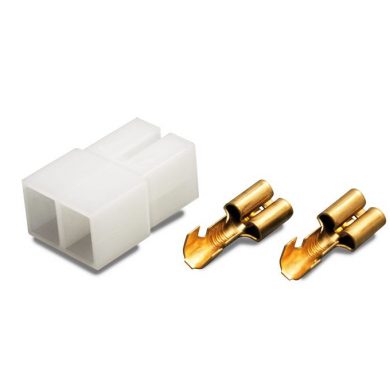 CON1016. Conector aéreo Faston hembra 2 pin