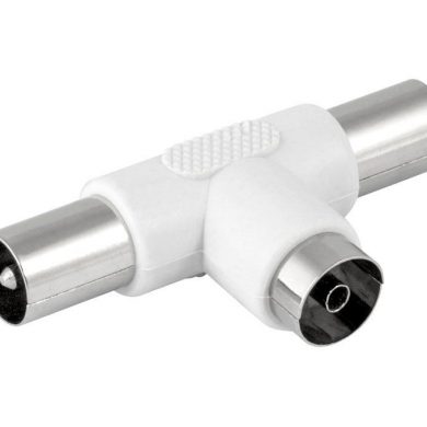 CON138. Adaptador TV 9,5mm 1 hembra 2 machos