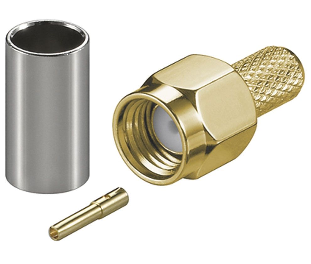 20.200/58 o CON351. Conector SMA M crimpar RG58