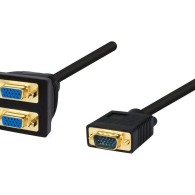 CON355. Adaptador 1 Macho SVGA 2 Hembras SVGA