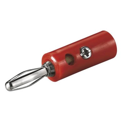 CON629. Banana macho de 4,0mm roja