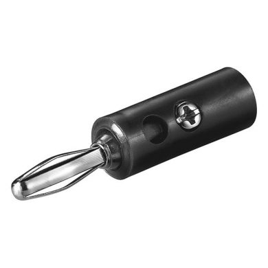 CON631. Banana macho de 4,0mm negra