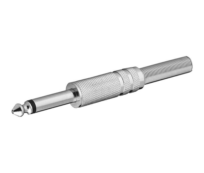 CON690. Jack macho mono de 6,3mm metálico
