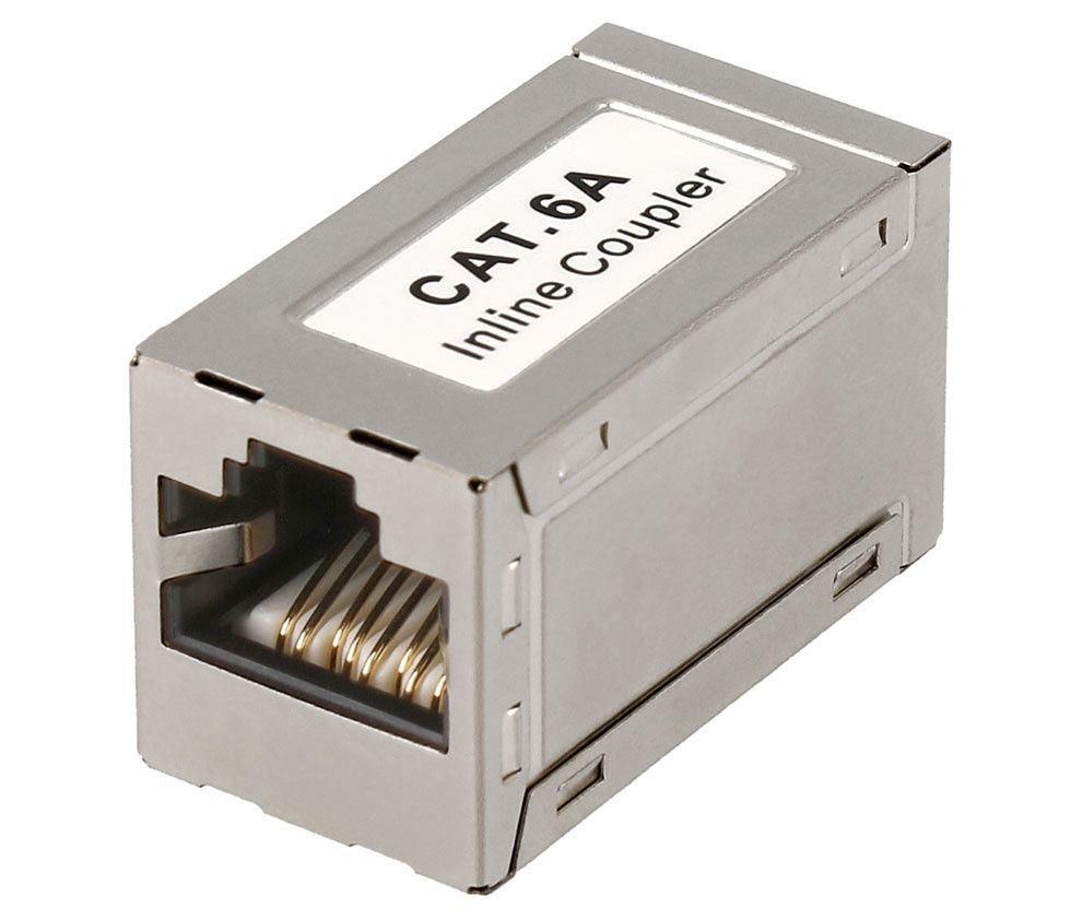 CON930. Adaptador coupler RJ45 CAT6A FTP H-H