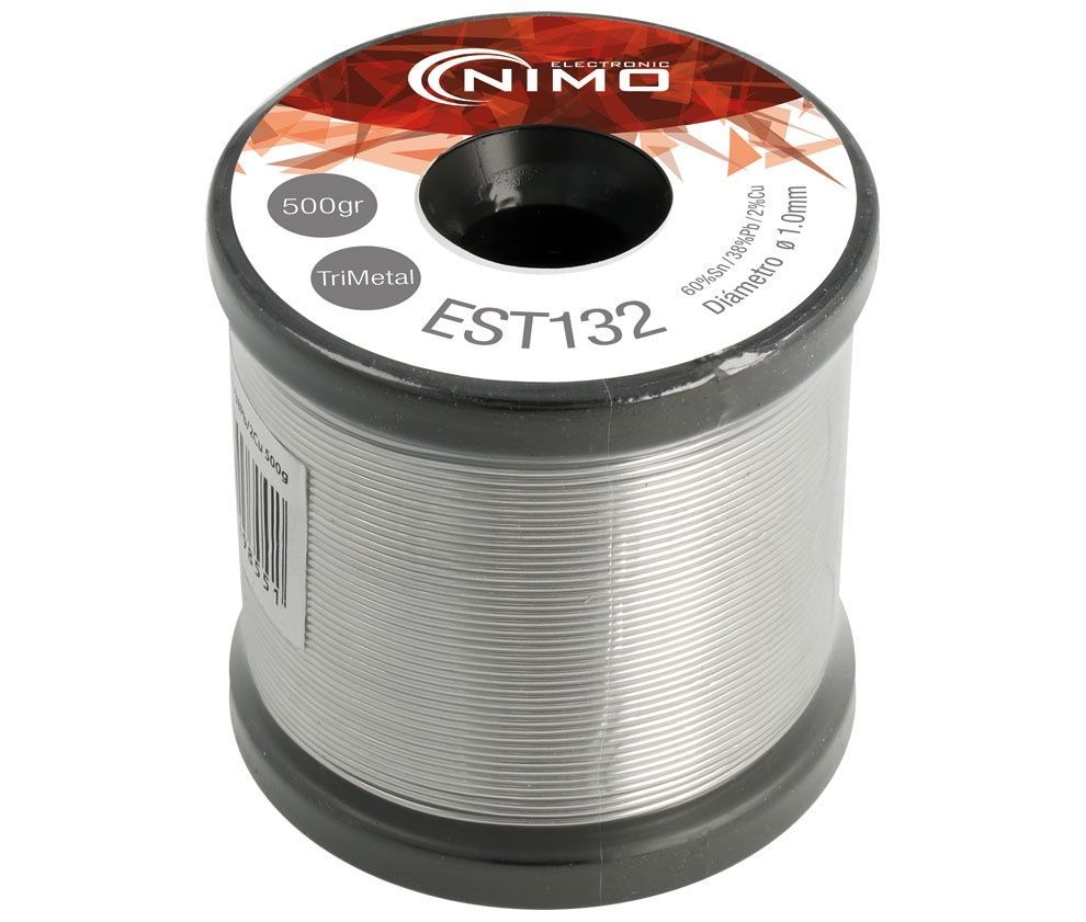 EST132. Hilo estaño TriMetal 60% Sn 38% Pb 2% Cu